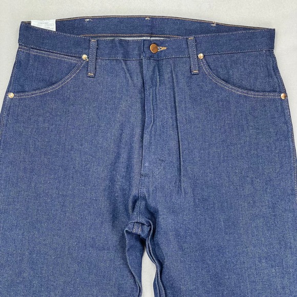 Wrangler Jeans 13MWZ Mens 36x33 Cowboy Cut Rigid Denim NWT Rodeo Ranchwear Work - Picture 3 of 10